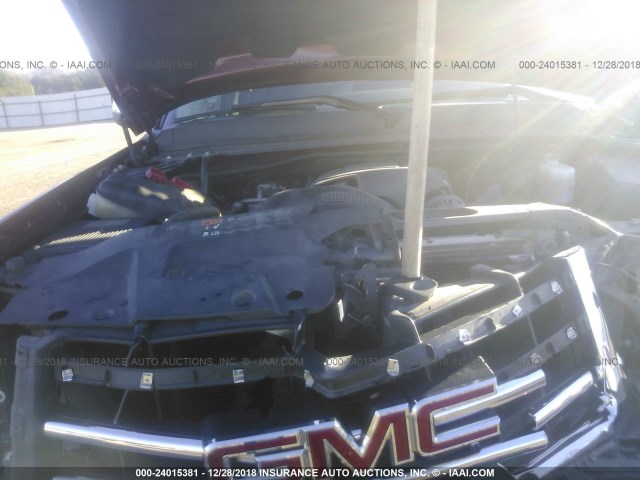 1GTR1VE09DZ138194 - 2013 GMC SIERRA C1500 SLE RED photo 10