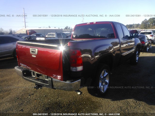 1GTR1VE09DZ138194 - 2013 GMC SIERRA C1500 SLE RED photo 4