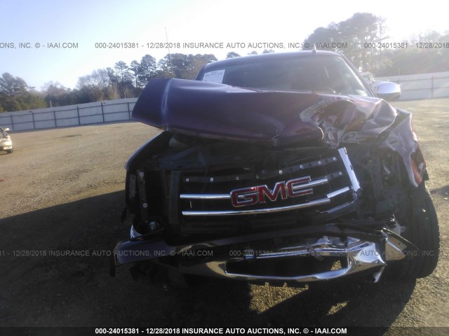 1GTR1VE09DZ138194 - 2013 GMC SIERRA C1500 SLE RED photo 6