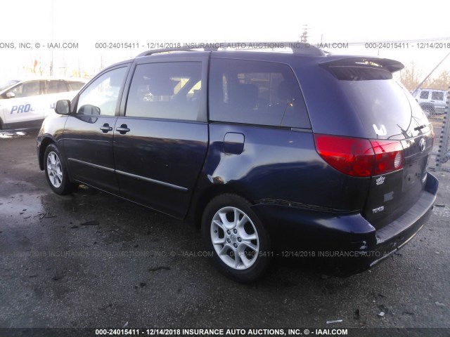 5TDZA22C56S435657 - 2006 TOYOTA SIENNA XLE/XLE LIMITED BLUE photo 3