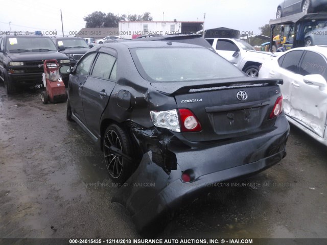 2T1BU40E09C047659 - 2009 TOYOTA COROLLA S/LE/XLE GRAY photo 3