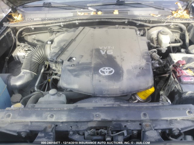 5TEUU42NX7Z448200 - 2007 TOYOTA TACOMA ACCESS CAB შავი ფოტო 10