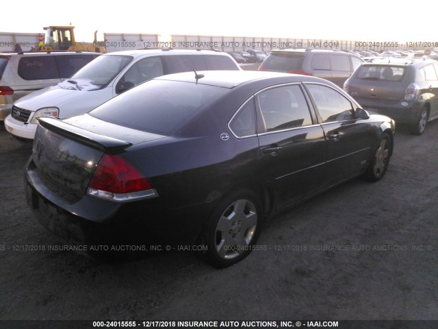 2G1WD58C069202855 - 2006 CHEVROLET IMPALA SUPER SPORT BLACK photo 4