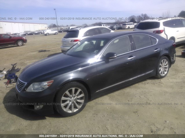 JTHCL5EF6B5012267 - 2011 LEXUS LS 460 GRAY photo 2