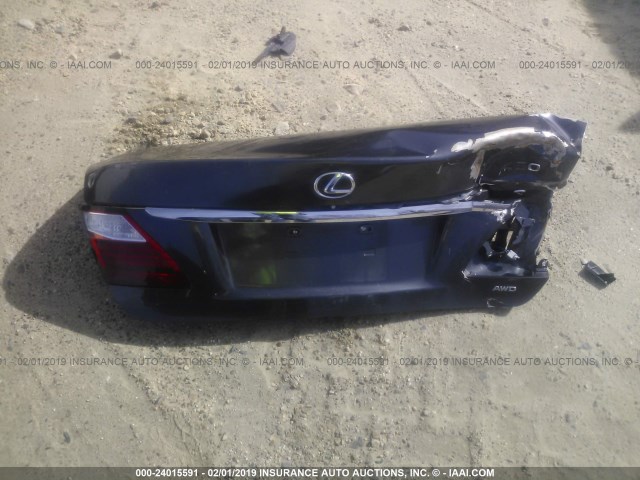 JTHCL5EF6B5012267 - 2011 LEXUS LS 460 GRAY photo 6