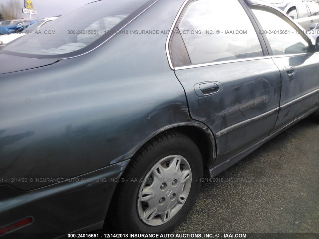 1HGCD5685VA187251 - 1997 HONDA ACCORD VALUE TEAL photo 6