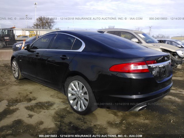 SAJWA06B59HR30654 - 2009 JAGUAR XF PREMIUM LUXURY BLACK photo 3