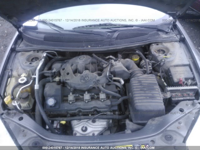 1B3AL76R85N510568 - 2005 DODGE STRATUS R/T GRAY photo 10