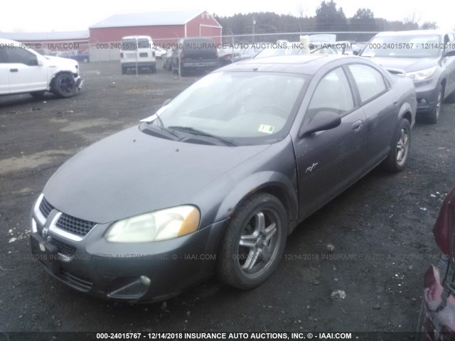 1B3AL76R85N510568 - 2005 DODGE STRATUS R/T GRAY photo 2