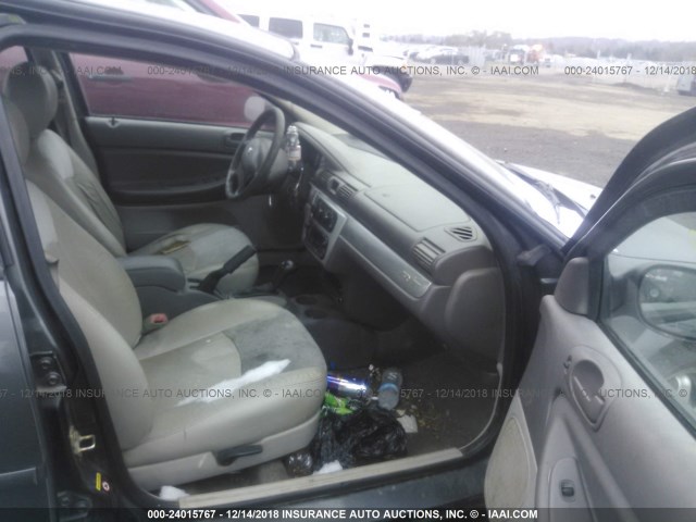 1B3AL76R85N510568 - 2005 DODGE STRATUS R/T GRAY photo 5