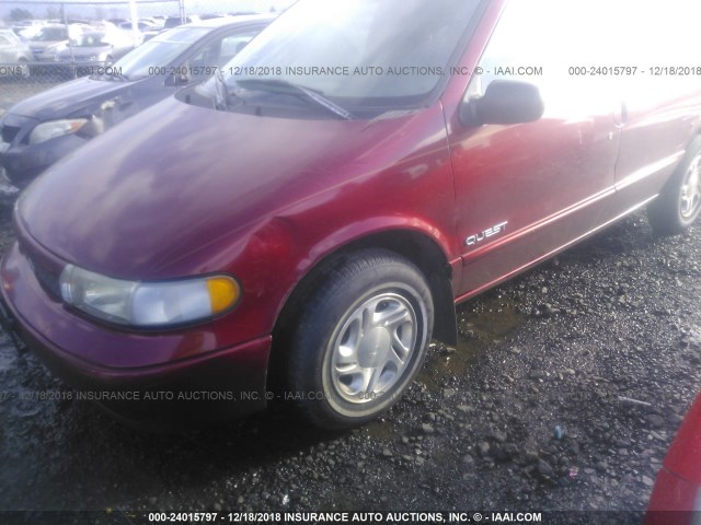 4N2DN1119VD852277 - 1997 NISSAN QUEST XE/GXE RED photo 6