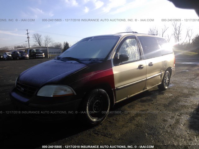 2FMZA51421BA04405 - 2001 FORD WINDSTAR LX GOLD photo 2