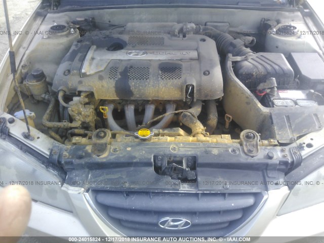 KMHDN46D36U370893 - 2006 HYUNDAI ELANTRA GOLD photo 10