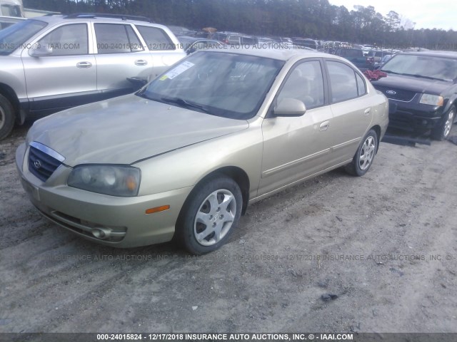 KMHDN46D36U370893 - 2006 HYUNDAI ELANTRA GOLD photo 2