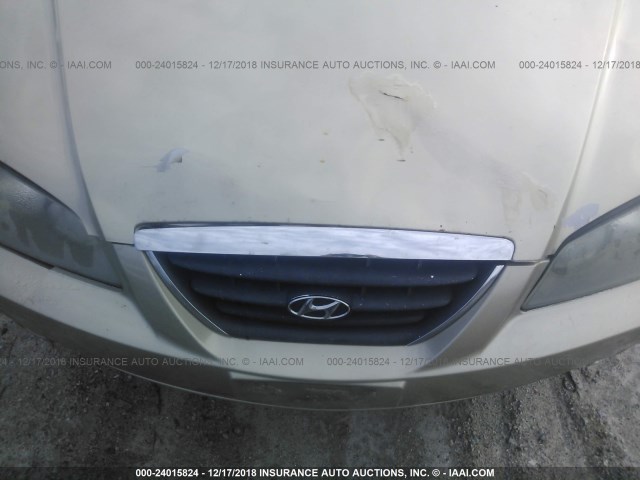 KMHDN46D36U370893 - 2006 HYUNDAI ELANTRA GOLD photo 6