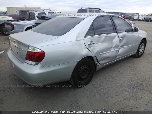 4T1BE32K06U105953 - 2006 TOYOTA CAMRY LE/XLE/SE SILVER photo 4