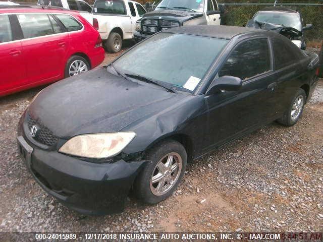 1HGEM22135L048286 - 2005 HONDA CIVIC DX VP BLACK photo 1
