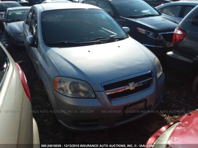 KL1TD56667B062468 - 2007 CHEVROLET AVEO LS SILVER photo 1