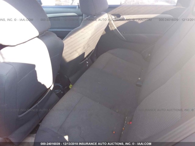 KL1TD56667B062468 - 2007 CHEVROLET AVEO LS SILVER photo 8