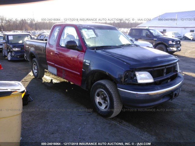 2FTRX18W7XCB10273 - 1999 FORD F150 RED photo 1