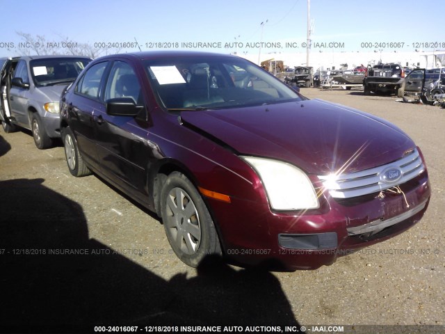 3FAHP06Z47R235912 - 2007 FORD FUSION S MAROON photo 1