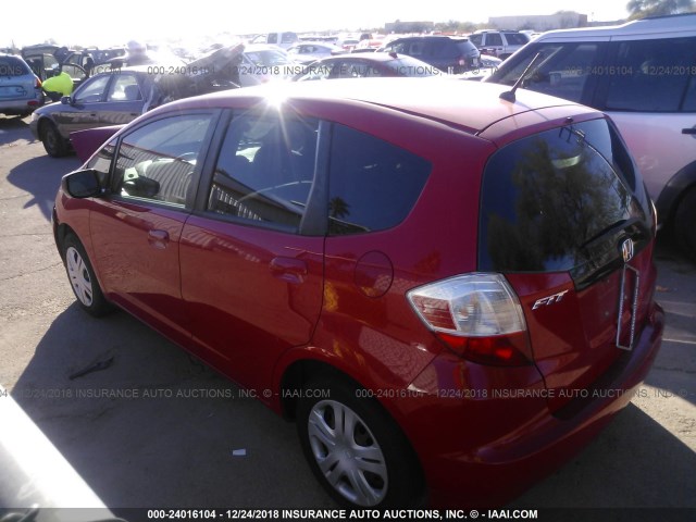 JHMGE8G35BS011953 - 2011 HONDA FIT RED photo 3