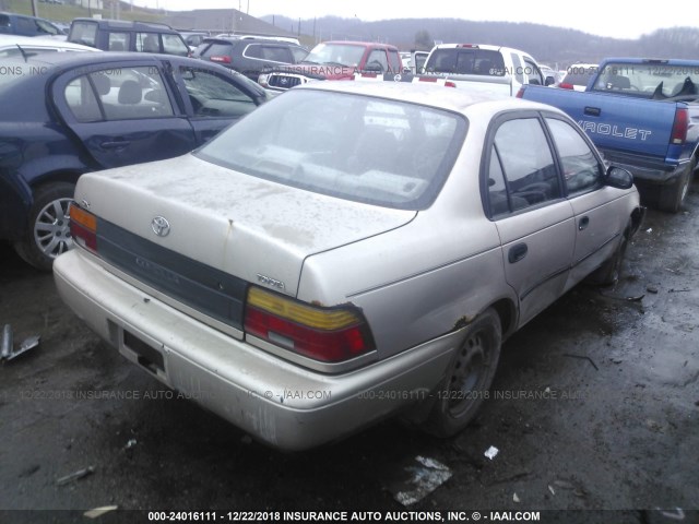 2T1AE09B5SC130214 - 1995 TOYOTA COROLLA LE/DX GOLD photo 4