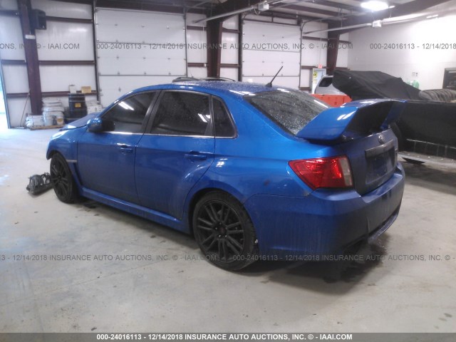 JF1GV8J63BL520394 - 2011 SUBARU IMPREZA WRX STI BLUE photo 3