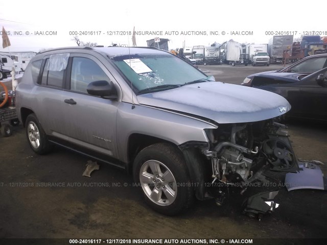 1C4NJCBA8ED814584 - 2014 JEEP COMPASS SPORT SILVER photo 1