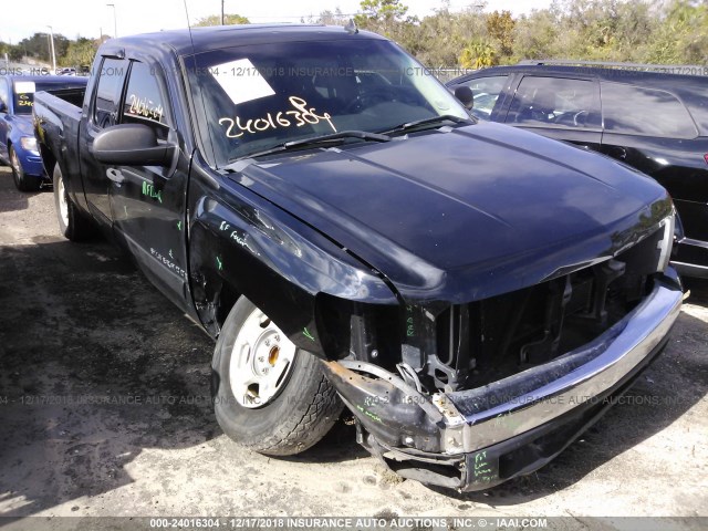 1GCEC19J48Z243669 - 2008 CHEVROLET SILVERADO C1500 BLACK photo 6