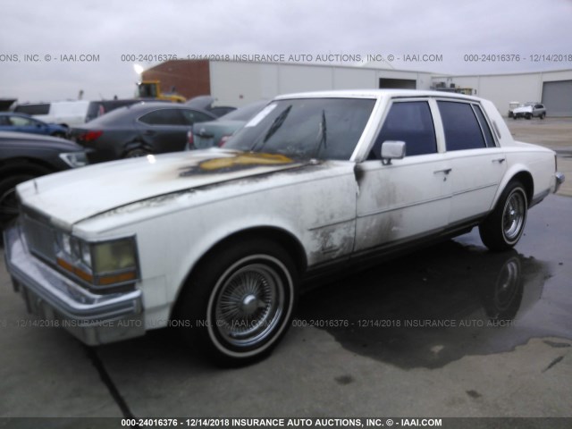 6S69B8Q496579 - 1978 CADILLAC SEVILLE WHITE photo 2