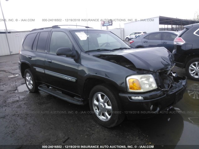 1GKDT13SX32292975 - 2003 GMC ENVOY BLACK photo 1