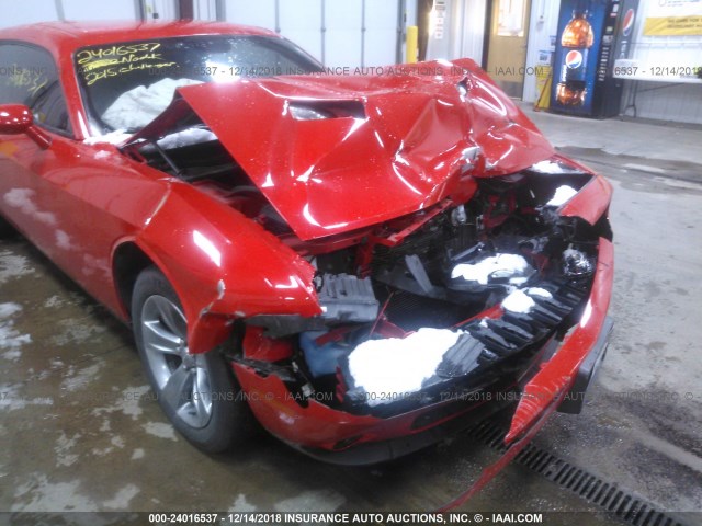 2C3CDZAG0FH720649 - 2015 DODGE CHALLENGER SXT RED photo 6