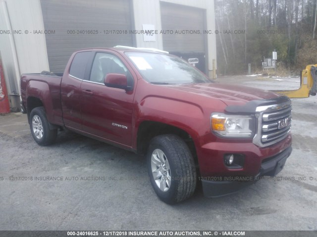 1GTH6CE37G1338151 - 2016 GMC CANYON SLE MAROON photo 1