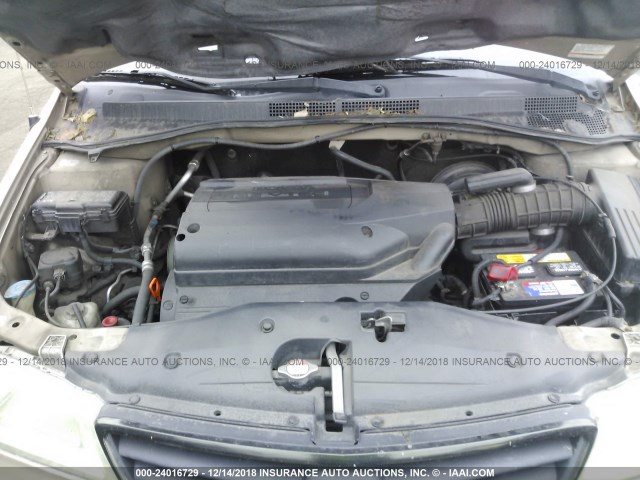 2HKRL18572H532596 - 2002 HONDA ODYSSEY LX GOLD photo 10