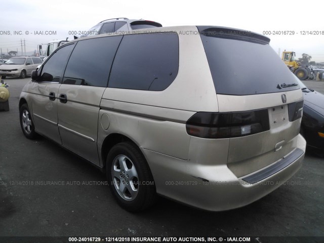 2HKRL18572H532596 - 2002 HONDA ODYSSEY LX GOLD photo 3