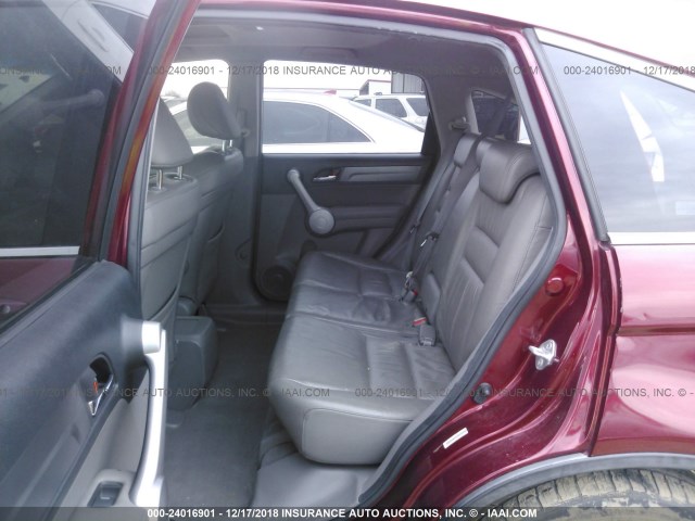 JHLRE38767C012984 - 2007 HONDA CR-V EXL MAROON photo 8