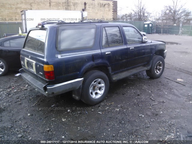 JT3VN39WXS0220317 - 1995 TOYOTA 4RUNNER VN39 SR5 Navy photo 4