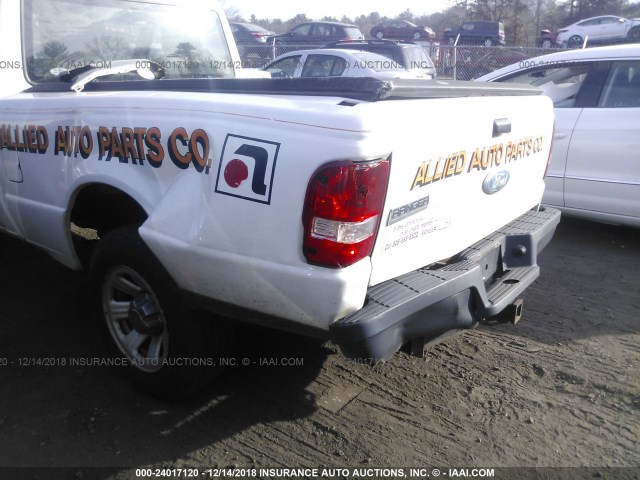 1FTKR1AD0APA24264 - 2010 FORD RANGER WHITE photo 6