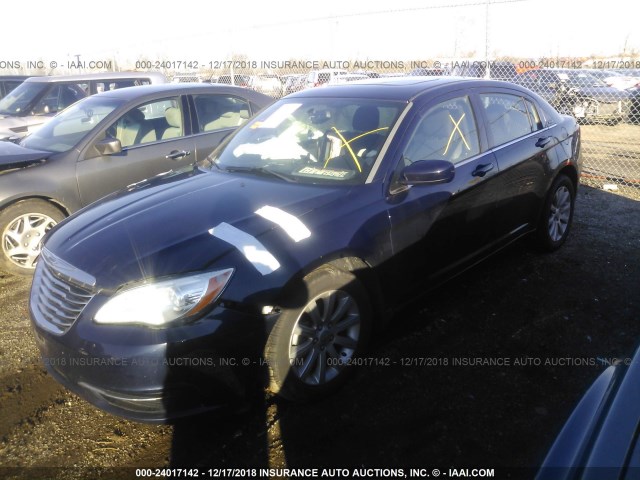 1C3CCBBB4EN179575 - 2014 CHRYSLER 200 TOURING Navy photo 2