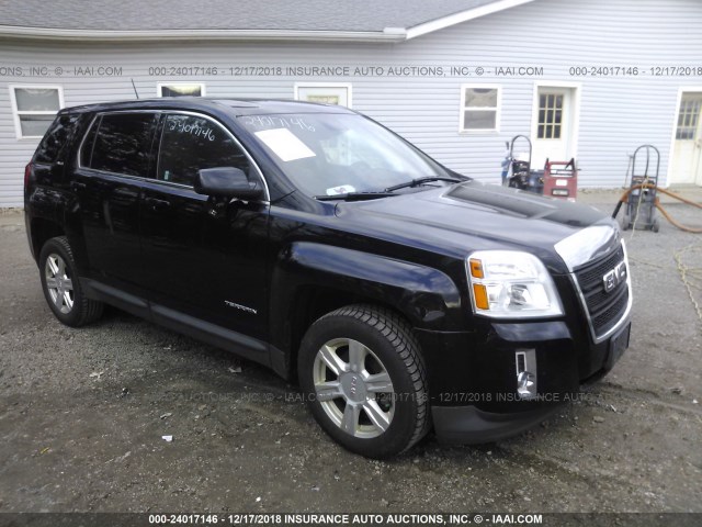 2GKFLVEK0E6181676 - 2014 GMC TERRAIN SLE BLACK photo 1