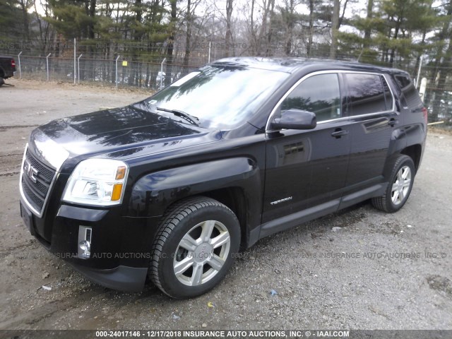 2GKFLVEK0E6181676 - 2014 GMC TERRAIN SLE BLACK photo 2