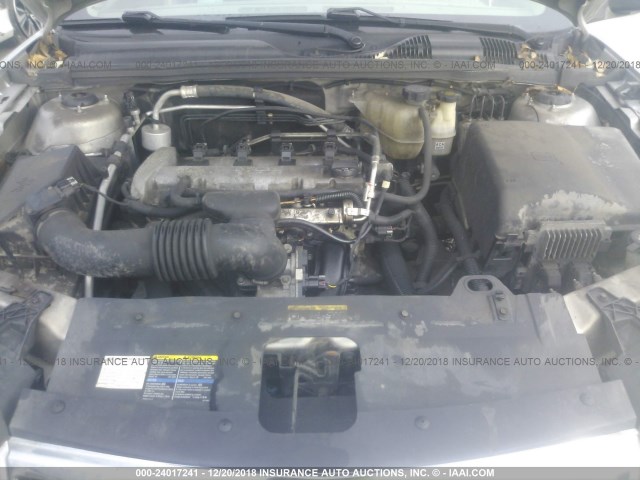 1G1ZS58FX8F142171 - 2008 CHEVROLET MALIBU LS 银色 照片 10