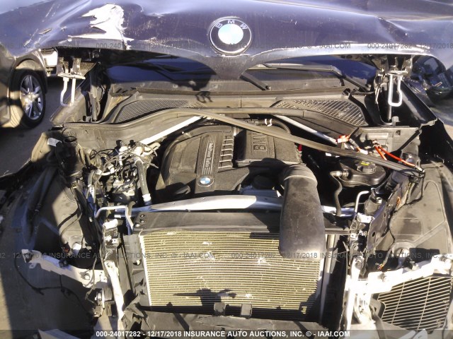 5UXKR0C53F0P10765 - 2015 BMW X5 XDRIVE35I BLUE photo 10