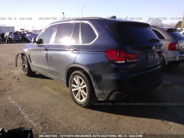 5UXKR0C53F0P10765 - 2015 BMW X5 XDRIVE35I BLUE photo 3