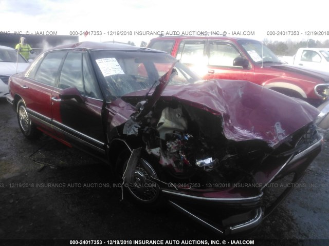 1G4HR53L5NH449772 - 1992 BUICK LESABRE LIMITED BURGUNDY photo 1