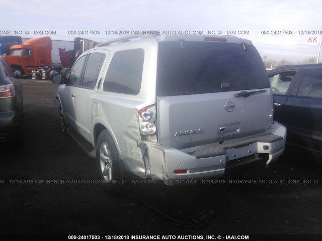 5N1AA0NC4FN608065 - 2015 NISSAN ARMADA SV/SL/PLATINUM SILVER photo 3