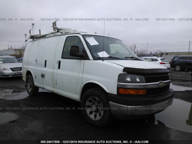 1GCUGADX8A1150301 - 2010 CHEVROLET EXPRESS G1500  WHITE photo 1