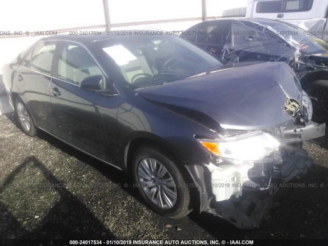 4T1BF1FK1DU231554 - 2013 TOYOTA CAMRY L/SE/LE/XLE GRAY photo 1