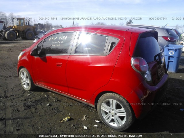 KL8CB6S90EC478133 - 2014 CHEVROLET SPARK LS RED photo 3